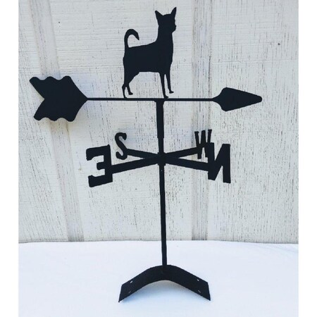 The Lazy Scroll Chihuahua Roof Mount Weathervane TH330991